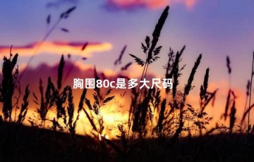 胸围80c是多大尺码，80c属于大胸还是小胸