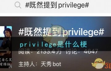 privilege是什么梗_privilege是什么意思